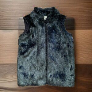 Michael Michael Kors Faux Fur Vest Designer Open Front Size XS EUC !! Beauty